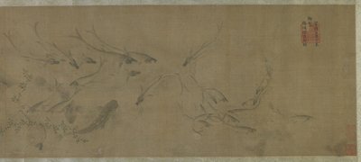 Ryby a vodní plevele od Ming Dynasty Chinese School