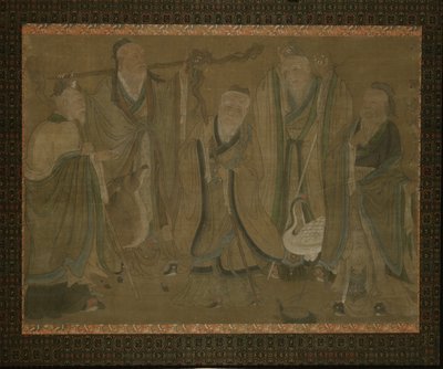 Pět mudrců, 15. až počátek 16. století od Ming Dynasty Chinese School
