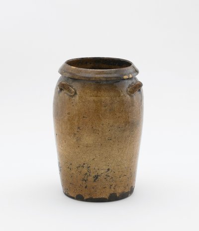 Dóza se třemi oušky (kamenina s popelovou glazurou) od Ming Dynasty Chinese School