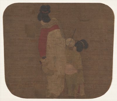 Dame und Kinder von Ming Dynasty Chinese School