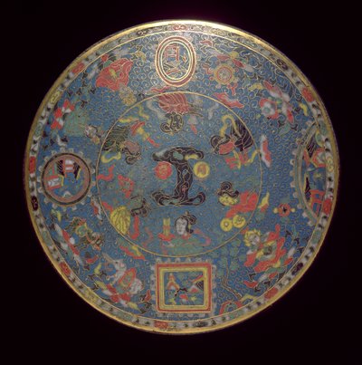 Mandala (cloisonne smalt) (viz také 272151) od Ming Dynasty Chinese School
