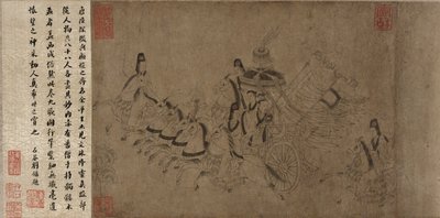 Nymfa řeky Luo (inkoust na papíře) od Ming Dynasty Chinese School