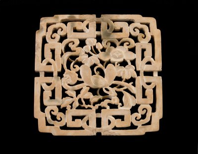 Plaketa (otec) (nefrit) od Ming Dynasty Chinese School
