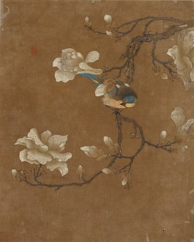 Deset obrázků ptáků a květin (barva na hedvábí) od Ming Dynasty Chinese School