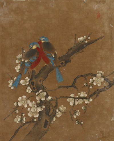 Deset obrázků ptáků a květin (barva na hedvábí) od Ming Dynasty Chinese School