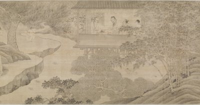 Setkání v pavilonu orchidejí od Ming Dynasty Chinese School