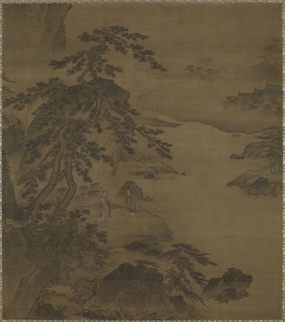 Návštěva Sage u řeky Wei, polovina 15. století od Ming Dynasty Chinese School