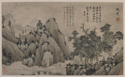 Procházka horským potokem (inkoust a barva na papíře) od Ming Dynasty Chinese School