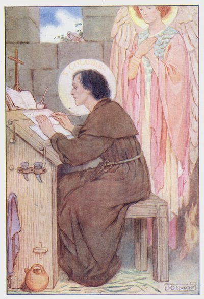 Saint Columba (barevné lito) od Minnie Didbin Spooner