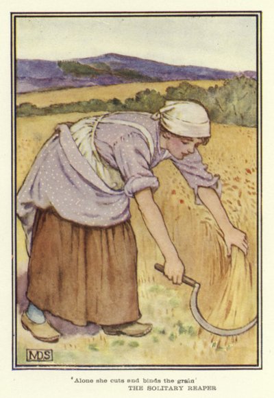 The Solitary Reaper (barevné lito) od Minnie Didbin Spooner