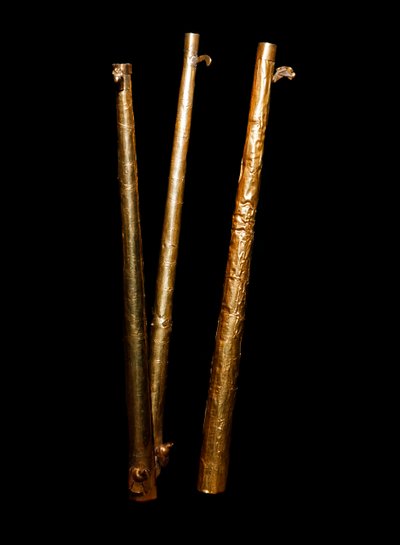 Předkolumbovské umění, kultura Mochica (Ugly, monchique): golf sarbacane. Soukromá sbírka 200-500 aJC od Moche Moche