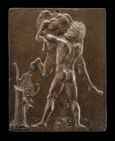 Herkules a Antaeus, konec 15. – začátek 16. století. od Moderno