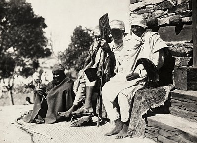 „Budování říše“ ve fašistickém věku: Meschinští domorodci, 9.5.1936 (černobílá fotografie) od Modestino Baldinetti