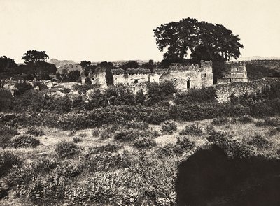 „Budování říše“ ve fašistickém věku: Hrad krále Fasiladas v Gondar, Etiopie, 09.05.1936 (černobílá fotografie) od Modestino Baldinetti