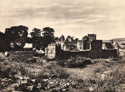 „Budování říše“ ve fašistickém věku: Hrad krále Fasiladas v Gondar, Etiopie, 09.05.1936 (černobílá fotografie) od Modestino Baldinetti