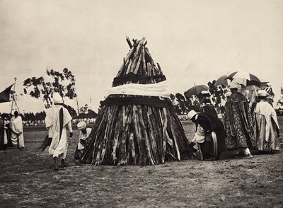 „Budování říše“ ve fašistickém věku: damerà, 09.05.1936 (černobílá fotografie) od Modestino Baldinetti