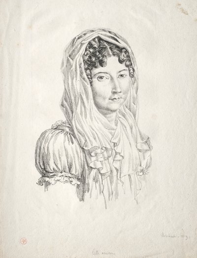 Portrét ženy, 1819. od Moisbach
