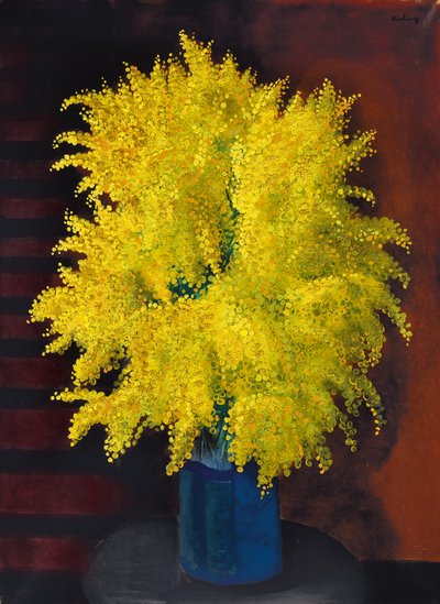 Kytice mimóz, asi 1930 (olej na plátně) od Moise Kisling