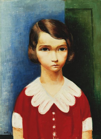 Dívka v červené košili od Moise Kisling