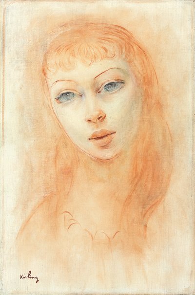 Portrét ženy (olej na plátně) od Moise Kisling