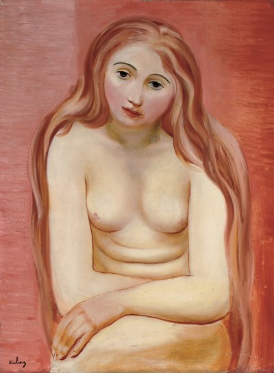 Sedící akt; Nu assis od Moise Kisling