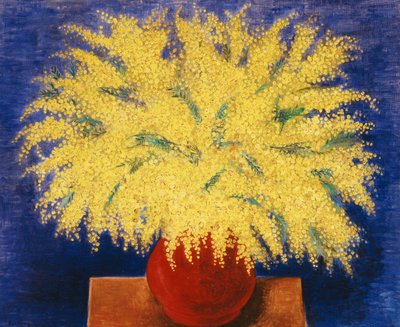 Váza s mimózou od Moise Kisling