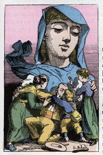 Alegorie amnestie v 19. století v „Le Trombinoscope““ od Touchatout, karikatura B. Molocha z roku 1882 (1849-1909). Soukromá sbírka. od Moloch