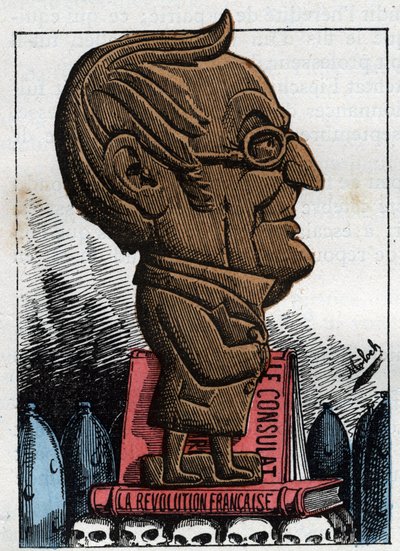 Portrét Adolphe Thierse (1797-1877), prezidenta Francouzské republiky od Moloch