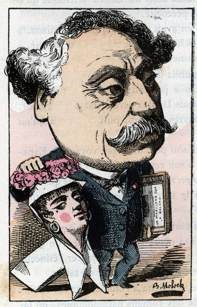 Portrét Alexandra Dumase Jr. (1824-1895) francouzský spisovatel. od Moloch