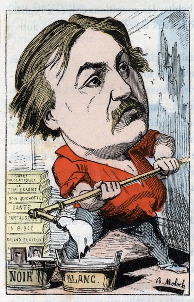 Portrét Gustava Dorea, karikaturisty a rytce 1832-1883 v „“Le Trombinoscope““ od Touchatout, karikatura B. Molocha z roku 1882 (1849-1909). Soukromá sbírka. od Moloch