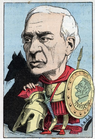 Portrét Julese Barthelemyho Saint Hilaire (Saint-Hilaire) (1805 - 1895), francouzský učenec a politik od Moloch