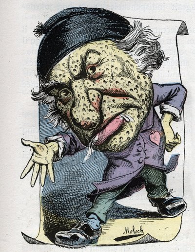 Portrét Louise Veuillota (1813-1883), francouzského novináře a spisovatele od Moloch