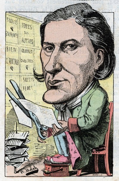 Portrét viktoriánského Sardoua (1831-1908), francouzského dramatika od Moloch