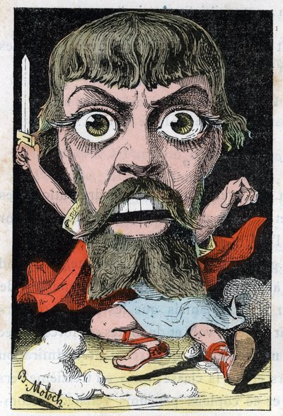 Portrét herce Mount-Sully (Jean Sully Mounet, Mounet Sully od Moloch