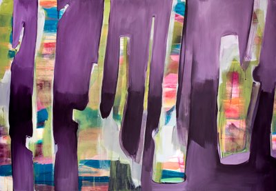Ghost Limb, 2019 (akryl na plátně) od Monica Perez Vega