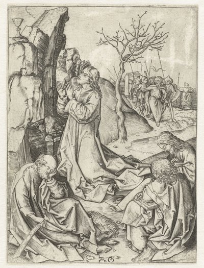 Kristus na hoře Olivetské Vášnivý příběh (název série) od Monogrammist AG
