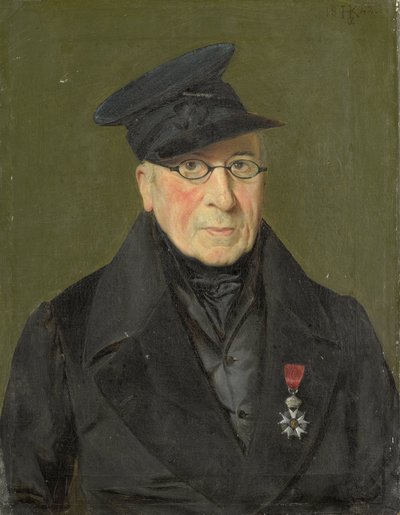 Pieter Janson (1765-1851). Malíř a lept, major z Cussiers mimo provoz od Monogrammist HK (Nederland)