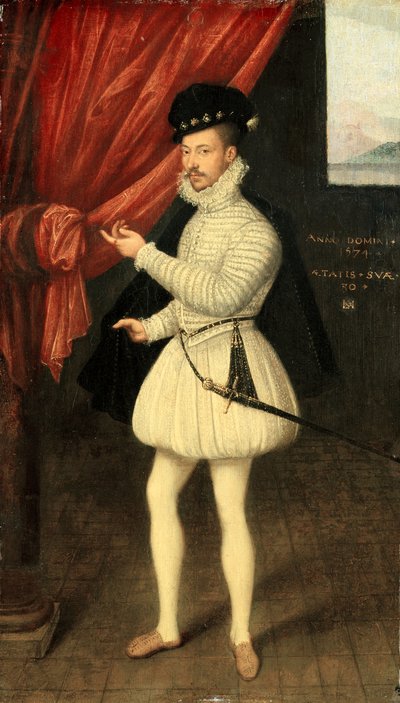 Portrét muže v bílém, 1574. od Monogrammist LAM