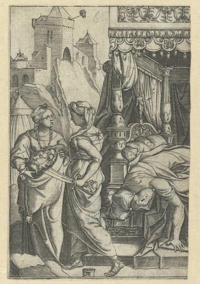 Judith s hlavou Holoferna od Monogrammist RR