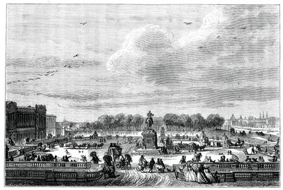 Zahrady francouzského paláce krále Ludvíka XV, 1763 1885. od Moreau