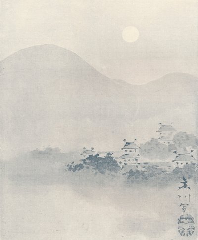 Večerní mlha v údolí, c1801 od Mori Sosen
