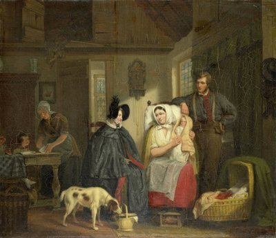 Návštěva u nové maminky od Moritz Calisch