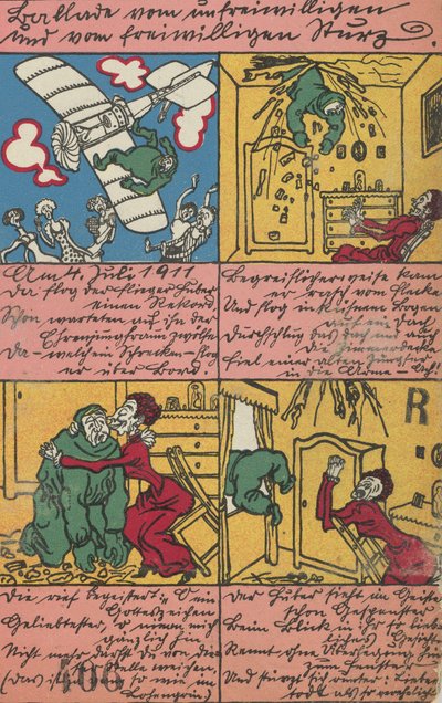 Balada o nedobrovolném a dobrovolném pádu, 1911. od Moritz Jung