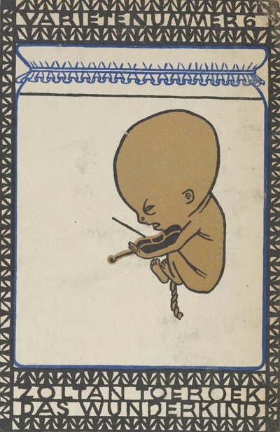 Vaudeville Act 6: Zoltan Toeroek, Child Prodigy Varieta číslo 6: Zoltan Toeroek, Das Wünd..., 1907. od Moritz Jung