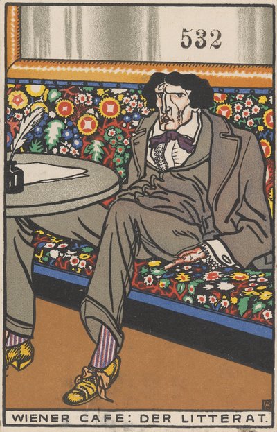Vídeňská kavárna: Muž dopisů Vídeňská kavárna: Der Litterat, 1911. od Moritz Jung