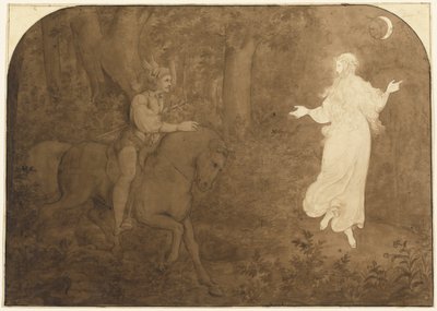 Zjevení v lese od Moritz Ludwig von Schwind