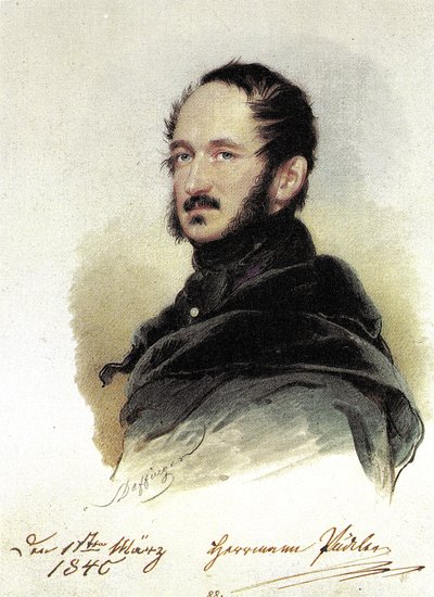 Daffinger, Moritz - Hermann Pückler-Muskau od Moritz Michael Daffinger