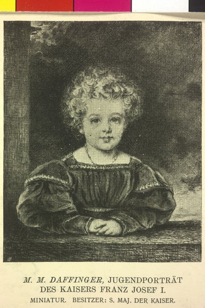 Rakouský císař František Josef I. od Moritz Michael Daffinger