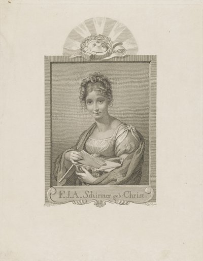 Portrét herečky Friederike Schirmerové, rozené Christ 1785-1833, c. 1830. od Moritz Retzsch