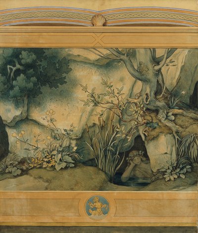 Krásná meluzína: I. Fontes Melusinae od Moritz Ludwig von Schwind